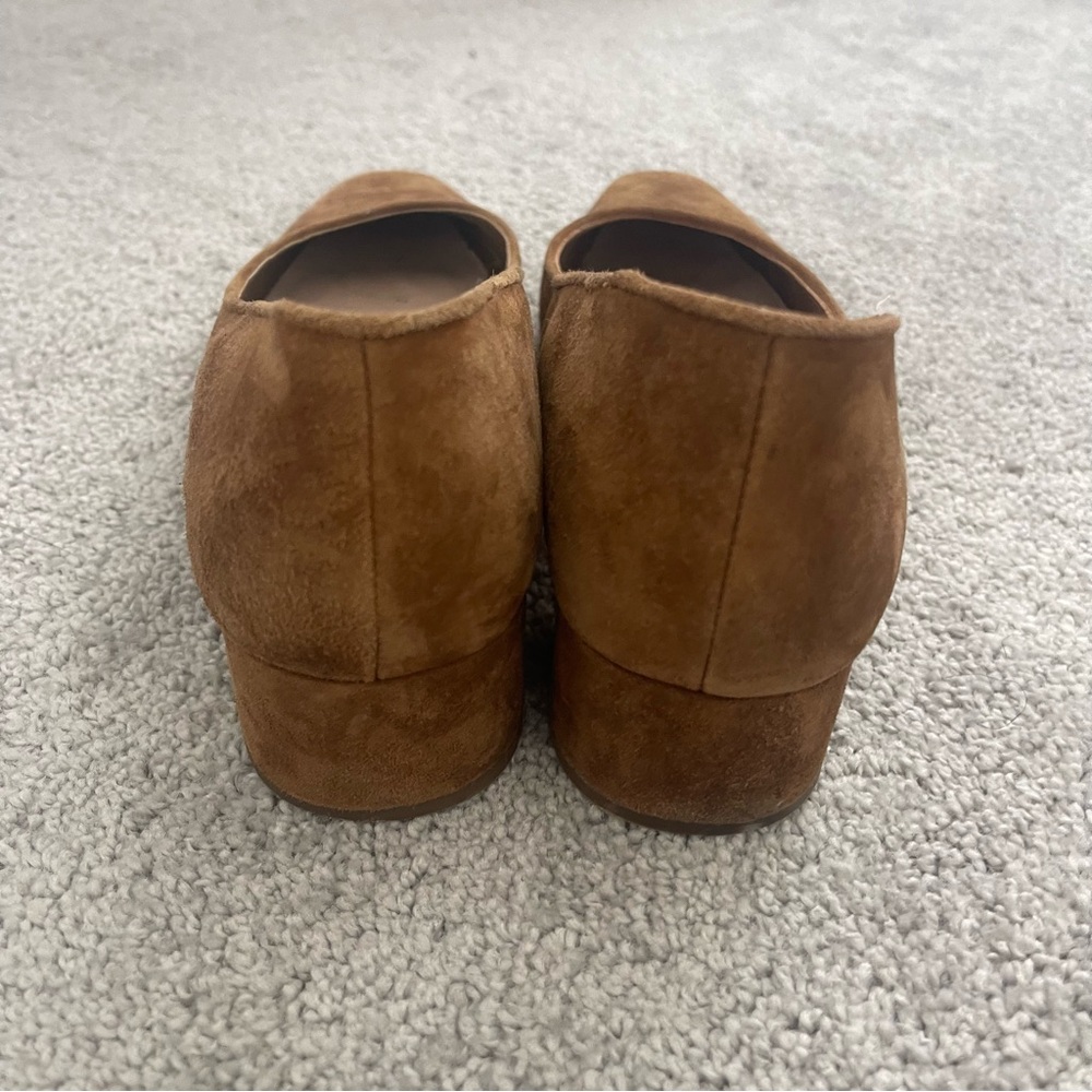 Loeffler Randall Brown Suede Block Heel Pumps - Picture 6 of 8